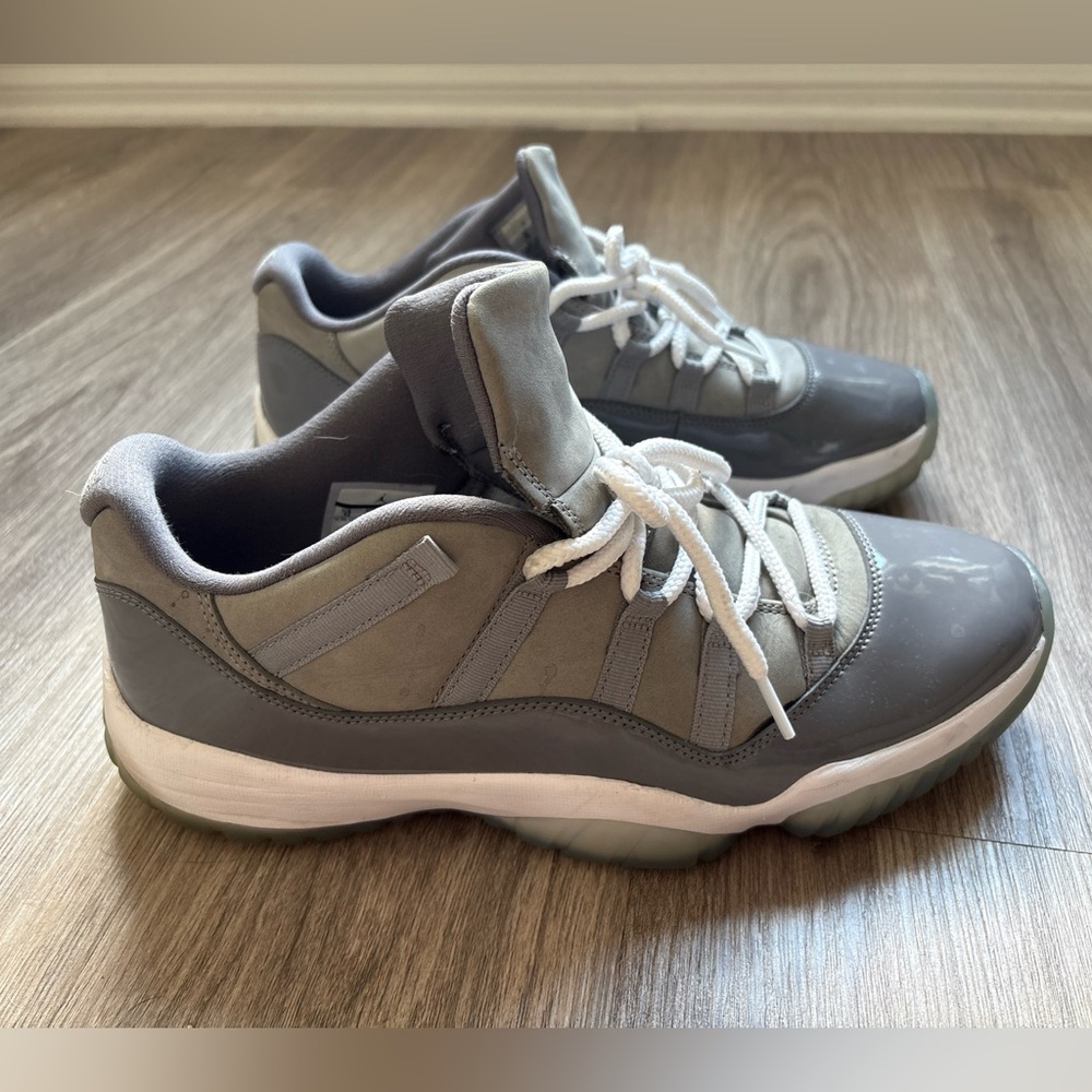 Air Jordan 11 cool gray sneakers, men’s 12